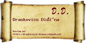 Draskovics Diána névjegykártya