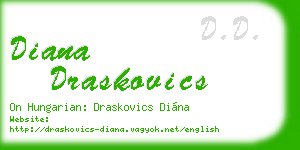 diana draskovics business card